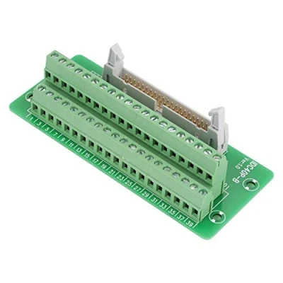 Bild av IDC40P 40Pin Male Header Breakout Board Terminal Block Connector Plc Interface med Bracket Passar för Plc, Servo Och Din Rail Fäste.