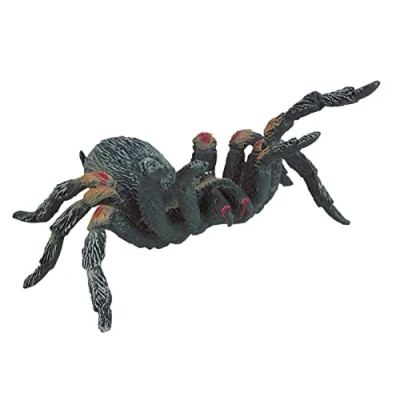 Bild av Bullyland 68453 leksaksfigur rödknä fågelspindel, ca 11,5 cm djurfigur, detaljrik, PVC fri, perfekt som en liten gåva för barn från 3 år