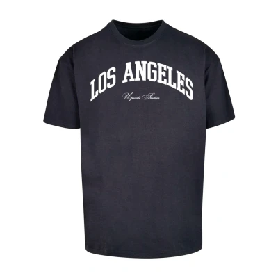 Bild av Upscale by Mister Tee L A College Tshirt med print, Storlek: Small, Navy