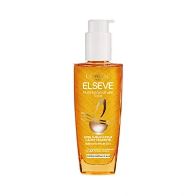 Bild av L&#039;Oréal Paris Elseva extraordinär kokosolja vård utan sköljning näring hög lätthet normalt till torrt hår 100 ml