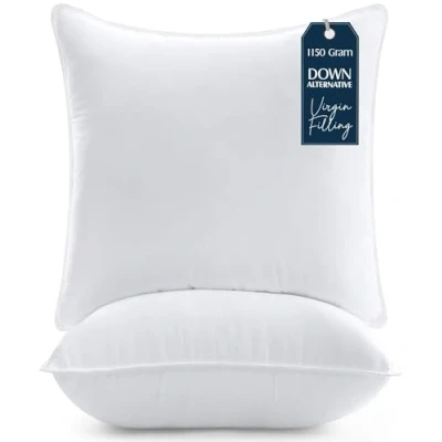Bild av Utopia Bedding Kuddar (Set med 2), 65 x cm Sängkuddar, lyxiga plyschsovkuddar för rygg, mage och sidosovare (Vit)