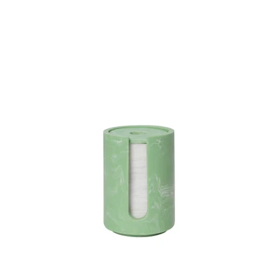 Bild av Ferm Living Mist Cotton Pad Holder Behållare Seafoam W8 x D8 H11.8 cm