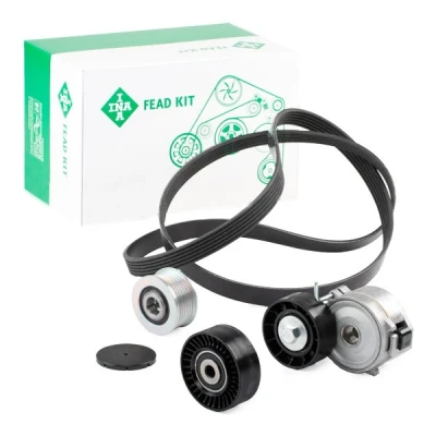 Bild av INA 529 0518 20 Jeu de courroies trapézoïdales à nervures avec poulie débrayable FORD: S Max Mk1, MONDEO 4 Turnier, Galaxy Mk2 MPV