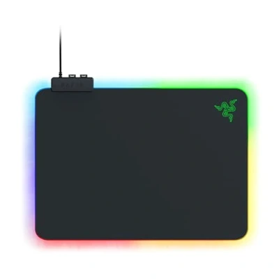 Bild av Razer Firefly V2 Musmatta för gaming med mikrostrukturerad yta och Chroma RGB belysning (kabelhållare, kantbelysning runt om, halkfri) Svart