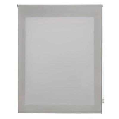Bild av INTERBLIND premium genomskinlig enkel rullgardin, 140 x 175 cm (bredd och höjd) tygmått 137 170 silvergardin, rullgardin fönster