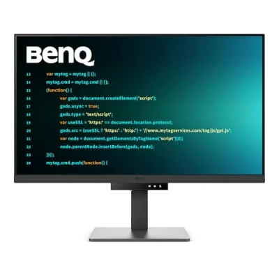 Bild av BenQ RD320U 32 tums 4K 3840x2160 programmeringsskärm med kontrast 2000:1, Nano Matte Panel, MoonHalo, 90W USB C, kodningslägen, Night Hours Protection, ergonomiskt stativ och Eye Care teknik
