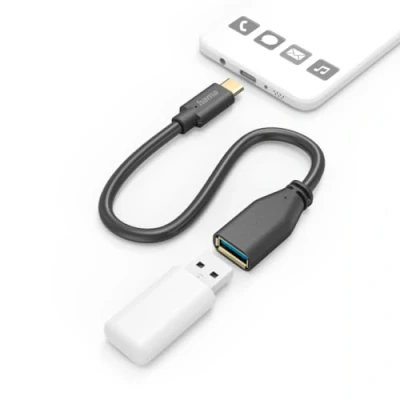 Bild av HAMA Adapter Cable USB OTG C to A Black 0.15cm