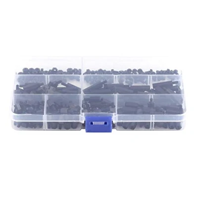 Bild av Nylon Standoff Set M2 / M3 Man/Female Hex Column Spacer Skruvmutter Sortiment Kit för PCB kort med förvaringsfodral 250st