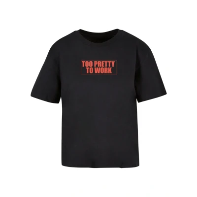 Bild av Mister TEE TOO Pretty TO WORK Tshirt med print, Storlek: Large, Black