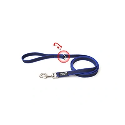Bild av Julius K9 C&amp;G Super grip leash blue/grey 20mm/1.8m with handle