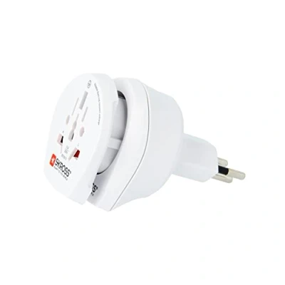 Bild av SKROSS 1.500206 E Combo World till Schweiz Reseadapter för Universal J uttag (CH) Spänning och effekt: 100V 1000W / 250V 2500W Skydd mot elektriska stötar