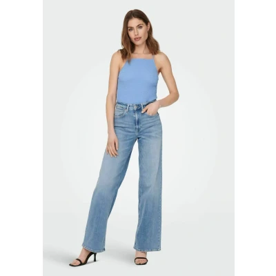 Bild av ONLY Onlmadison Blush HW WIDE Flared jeans, Storlek: XSx32, Light blue denim