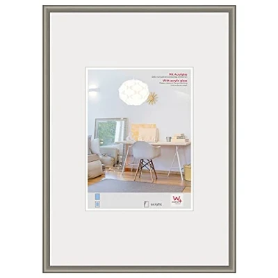 Bild av walther design KVX050D New Lifestyle Plast bildram Konstglas 40x50 cm, stål