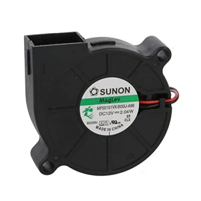 Bild av Sunon MF50151VX A99 radialfläkt, 50 mm x 15 mm, DC 12 V, 6 000 rpm, 42 dBA, vapo lager, 2 trådar