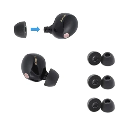 Bild av Comply TrueGrip Pro Memory Foam Tips för alla Jabra True trådlösa hörlurar Large svart