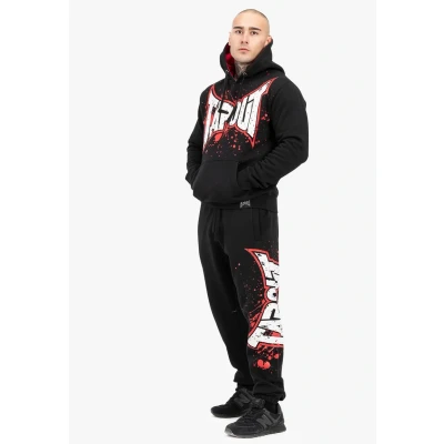 Bild av Tapout Normale Passform Splashing Jogger Träningsbyxor, Storlek: 3XL, Black red ecru