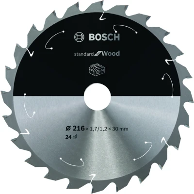 Bild av Bosch Standard for Wood cirkelsågklinga för sladdlösa sågar 216x1,7/1,2x30 T24