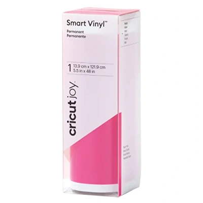 Bild av Cricut Joy Smart Vinyl Permanent Party rosa (matt) 1,2 m (4 fot) Självhäftande rulle för användning med, 2009841, 1.2m (4ft)