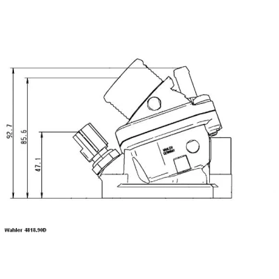 Bild av WAHLER 4818.90D Thermostat d&#039;eau 90 avec joint d&#039;étanchéite VOLVO: XC90 I, V50, S60 I