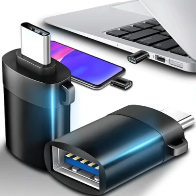 Bild av Retoo USB C adapter till A 3.0, Type C, Thunderbolt 4/3 kvinna, höghastighets dataöverföring, med OTG för smartphones, surfplattor, bärbara datorer