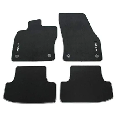 Bild av Volkswagen 2GC061270WGK textilmattor premium velour dörrmattor 4 x tygmattor, för VW T Roc Cabrio