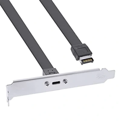 Bild av InLine kortpanel USB typ C till 3.1 frontpanel nyckel A intern, 0,5 m 33446H