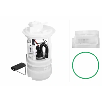 Bild av HELLA 8TF 358 306 831 Unité d&#039;injection de carburant avec joint d&#039;étanchéite, palpeur électrique Essence FIAT: Panda I 3/5 portes