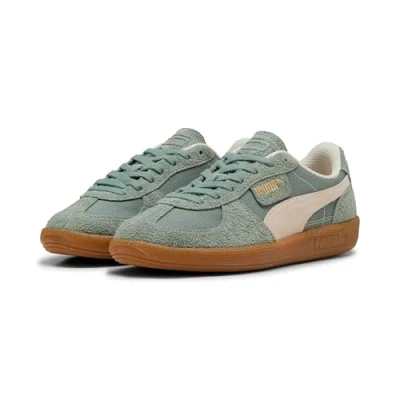 Bild av Puma Palermo Vintage Unisex Sneakers, Storlek: 41, Green moon/alpine snow Skinn och textil
