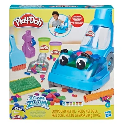 Bild av Play Doh Zoom Vacuum and Cleanup leksak med 5 färger