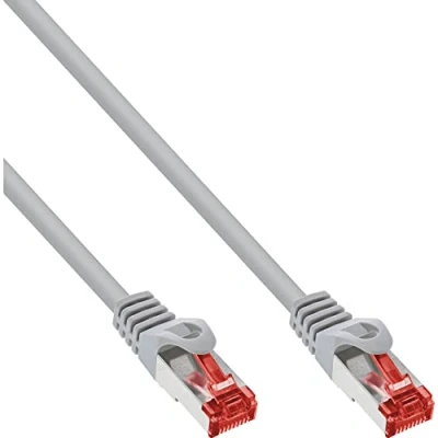 Bild av InLine 76103 patchkabel, S/FTP (PiMf), Cat.6, 250 MHz, PVC, CCA, grå, 3 m