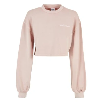 Bild av Urban Classics Cropped Small Sweatshirt, Storlek: 4XL, Pink