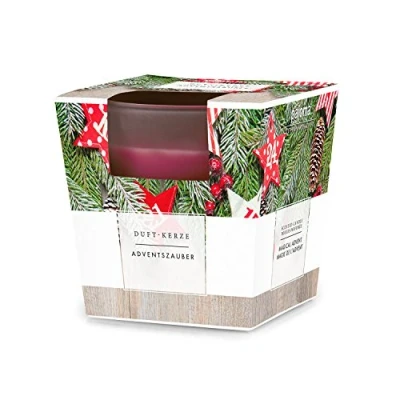 Bild av pajoma® Doftljus, adventsmagi i satinerat glas 120 g vaxvikt, brinntid: 25 timmar, elegant presentförpackning premiumkvalitet