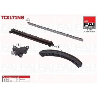 Bild av FAI AutoParts TCK171NG Jeu de distribution à chaînes sans joints, roues dentées Simplex, Chaîne vélo BMW: 3 Berline, 5 Coupe
