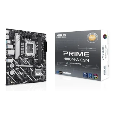 Bild av ASUS PRIME H810M A CSM Moderkort Intel H810 LGA1851 socket DDR5 RAM Micro ATX