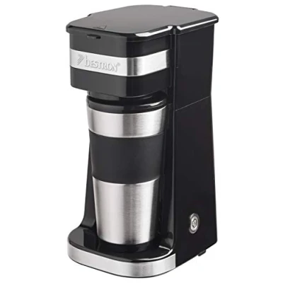 Bild av Bestron ACM112Z kaffemaskin, svart, silver, 21,5 cm x 30,2 15,5