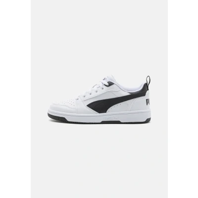 Bild av Puma Unisex Barn Rebound V6 Lo Jr Sneaker, vit svart svart, 38.5 EU
