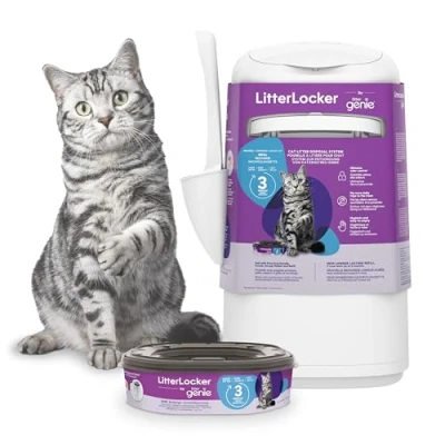 Bild av LitterLocker Fashion 10400 Avfallshink för Kattsand/Kattströ, 43 x 24 cm, Vit