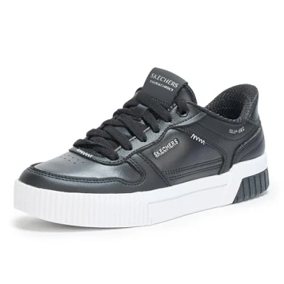 Bild av Skechers Dam Jade Put IT i neutrala sneakers, Svart, 4 UK, 37 EU