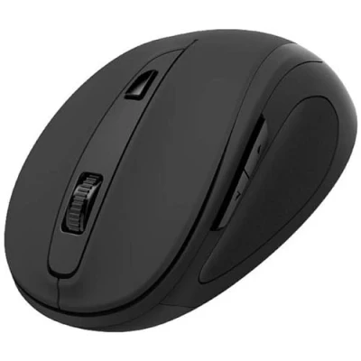 Bild av Hama ergonomisk trådlös mus (6 knappar, 2,4 GHz, 800/1200/1600 dpi, optisk trådlös, ergonomisk, datormus, för laptop/PC/bärbar dator, högerhänt, USB mottagare) svart