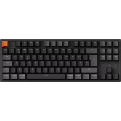 Bild av Keychron K8 v2 RGB QMK Wireless Hot Swap Super Red Gaming Keyboard Utan numpad Nordisk Svart