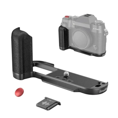 Bild av SMALLRIG X T50 Handgrip, Silicone L Shape Handle för FUJIFILM Camera, Built in Quick Release Plate Arca, med Shutter Button och Hot Shoe Cover, Svart 4783