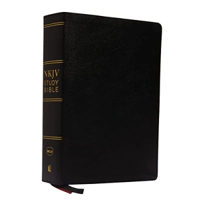 Bild av NKJV Study Bible, Premium Bonded Leather, Black, Comfort Print: The Complete Resource for Studying God’s Word