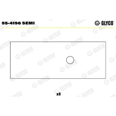 Bild av Övre bussning, vevstake GLYCO 55 4196 SEMI