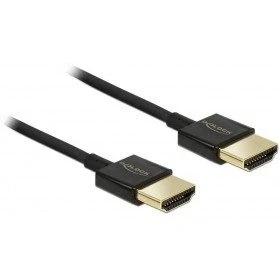 Bild av HDMI kabel Delock Ethernet A &gt; St/St 1,50 m 3D 4K slim