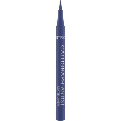Bild av Catrice Calligraph Artist Matte Liner, Eyeliner, nr 060, blå, omedelbart resultat, färgintensiv, matt, vegansk, utan mikroplastiska partiklar, nanopartiklar fri, parfym, 1 pack (1,1 ml)