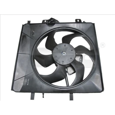 Bild av TYC 805 0016 ventilateur Moteur 342 180 avec cadre du de radiateur (encadrement) CITROËN: C3 I 3/5 portes, C2 Pluriel