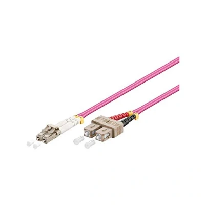 Bild av Pro Fiber Optisk LC SC OM4 3m Röd 3 meter