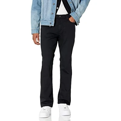 Bild av Amazon Essentials Men&#039;s Bootcut jeans smal passform, Svart, 28W / 32L