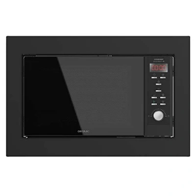 Bild av Cecotec Digital GrandHeat 2350 inbyggd mikrovågsugn, svart, 900 W, 23 liter, grill, 9 förkonfigurerade funktioner, snabbstart, timer, bricka Ø 27 cm (svart)