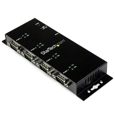 Bild av StarTech.com USB port till 4 RS 232 adapter (seriell med ett robust hölje, omvandlare, industrilämplig)